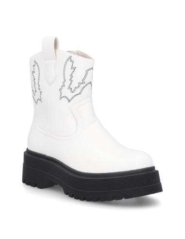 BOTA MUJER WHITE RT26156-8WH STYLO SHOES